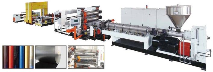 PP或PS吸塑包装片材挤出设备产品图集——上海金伟机械制造有限公司